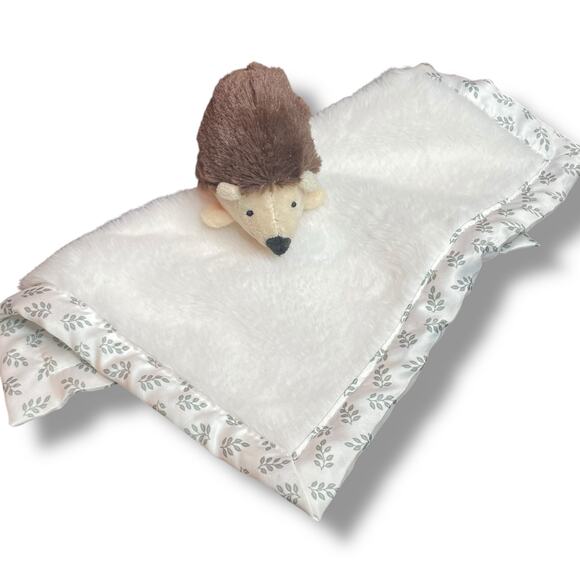 Parents Choice Lovey Hedgehog Plush Security Blanket Stuffed Animal Satin 12" - Picture 4 of 12